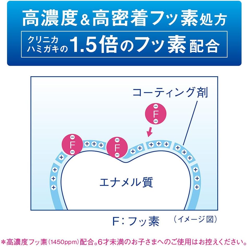 【医薬部外品】クリニカ アドバンテージ ハミガキ クールミント 130g｜高濃度フッ素1450ppm 虫歯予防 歯垢除去 口臭予防 ライオン