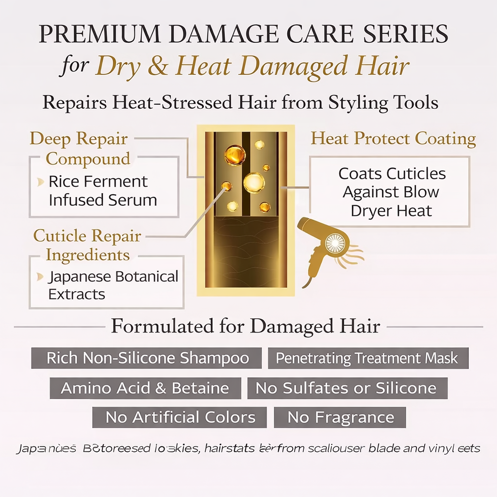 いち髪 THE PREMIUM シルキースムース エクストラダメージケア 導入美容液inシャンプー 480ml　ノンシリコン