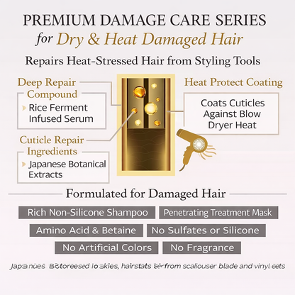 いち髪 THE PREMIUM シルキースムース エクストラダメージケア 導入美容液inシャンプー 480ml　ノンシリコン