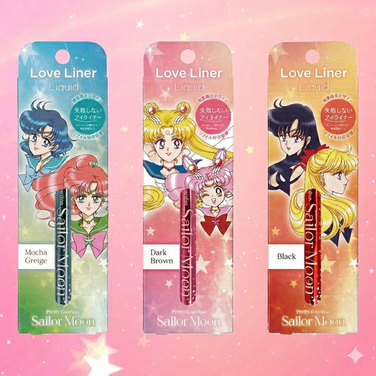 Love Liner ラブ・ライナー リキッドアイライナー R5 セーラームーン限定デザイン 3本セット｜モカグレージュ ダークブラウン ブラック｜ 美少女戦士セーラームーン 日本限定