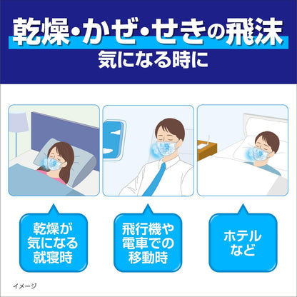 【就寝中のどケア】のどぬ~るぬれマスク 就寝用 無香料 プリーツタイプ 3セット  睡眠用 保湿マスク 約10時間加湿 乾燥対策 就寝時 喉ケア スチーム加湿 立体不織布 日本製