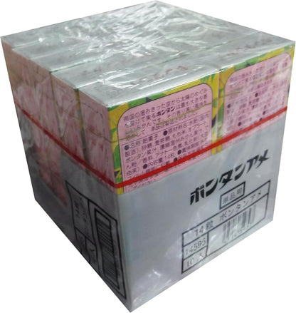 セイカ食品 ボンタンアメ 14粒×10箱セット | 大正14年誕生 鹿児島の伝統ロングセラー名菓 南九州産ボンタン果汁使用 もちもち食感 レトロ駄菓子 日本のお菓子 まとめ買い
