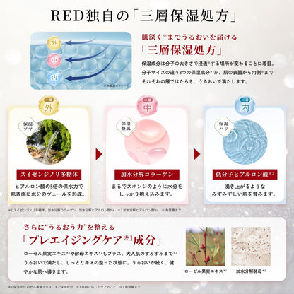 LuLuLun ルルルンプレシャス RED 7枚入 三層保湿 フェイスマスク 高保湿 シートマスク 敏感肌 乾燥肌 毛穴ケア ハリ 弾力 日本製