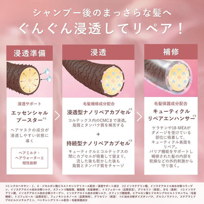 ORBIS オルビス エッセンスイン ヘアマスク 200g｜無香料 ダメージ補修 ヘアトリートメント うねり パサつきケア 集中保湿 日本製