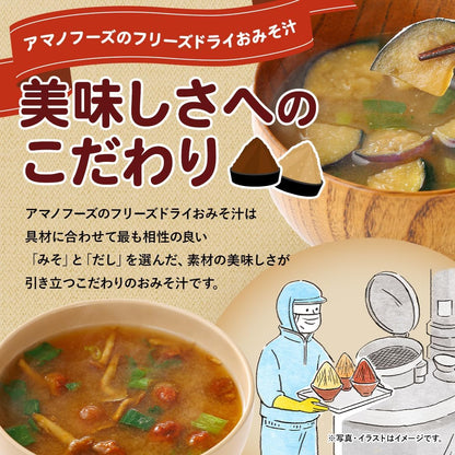いつものおみそ汁 なす 1食 | フリーズドライ 味噌汁 とろっと揚げなす 即席みそ汁 日本の味