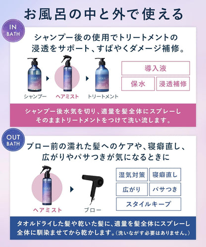 YOLU ヨル カームナイトリペア ヘアミストナイトケア ヘアフレグランス・ダメージ補修・保湿ミスト