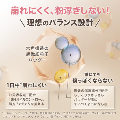 メイベリン フィットミー ルースセッティング パウダー 10g（全4色：01/04/05/06） | テカリ防止 毛穴カバー フェイスパウダー