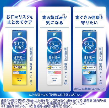 【医薬部外品】クリニカ PRO Plus 歯周バリア ナチュラルグリーンミント 95g｜高濃度フッ素1450ppm 歯周病予防 知覚過敏ケア 歯磨き粉 LION