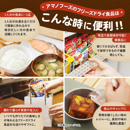 いつものおみそ汁 なす 1食 | フリーズドライ 味噌汁 とろっと揚げなす 即席みそ汁 日本の味