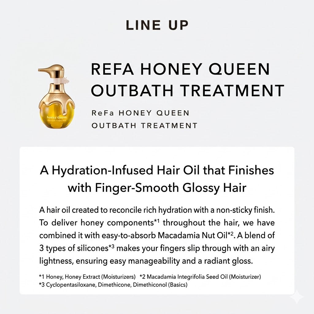 リファ ハニークイーン シャンプー 500mL｜保湿 ダメージケア はちみつ美容 ツヤ髪 しっとり 日本製 ReFa Honey Queen