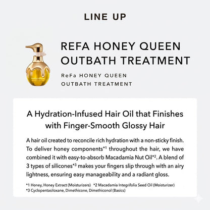 リファ ハニークイーン シャンプー 500mL｜保湿 ダメージケア はちみつ美容 ツヤ髪 しっとり 日本製 ReFa Honey Queen