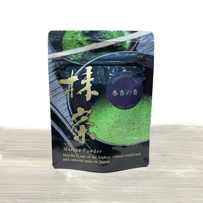 小原春香園 宇治抹茶 春香の昔（特上抹茶） 20g | 創業明治八年 老舗茶舗 国産特上宇治抹茶100% 濃茶 薄茶 高級茶道用 最高級抹茶 プレゼント ギフト 日本のお茶