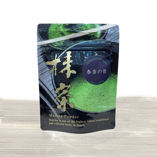 小原春香園 宇治抹茶 春香の昔（特上抹茶） 20g | 創業明治八年 老舗茶舗 国産特上宇治抹茶100% 濃茶 薄茶 高級茶道用 最高級抹茶 プレゼント ギフト 日本のお茶