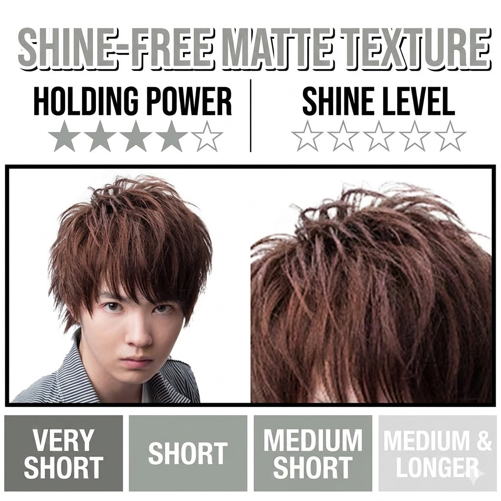 ギャツビー ムービングラバー グランジマット 80g マンダム ヘアワックス メンズ クレイ つやなし 無造作 束感 整髪料 GATSBY