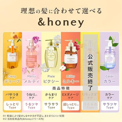 &honey (アンドハニー) メルティ モイストリペア トリートメント 2.0 445g | リンス・コンディショナー