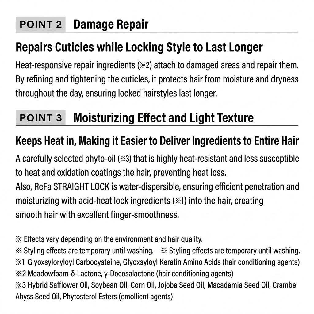 リファ ストレートロック 100ml | MTG ReFa STRAIGHT LOCK ヘアオイル スタイリング ストレートヘアキープ うねり 広がり防止 ダメージ補修 正規品 日本製