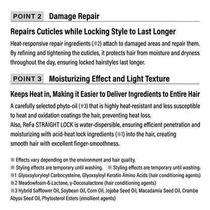 リファ ストレートロック 100ml | MTG ReFa STRAIGHT LOCK ヘアオイル スタイリング ストレートヘアキープ うねり 広がり防止 ダメージ補修 正規品 日本製