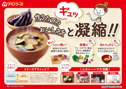 いつものおみそ汁 5種バラエティ 10食セット | フリーズドライ 味噌汁（なす・とうふ・なめこ・ほうれん草・赤だし各2食） 即席みそ汁 日本の味