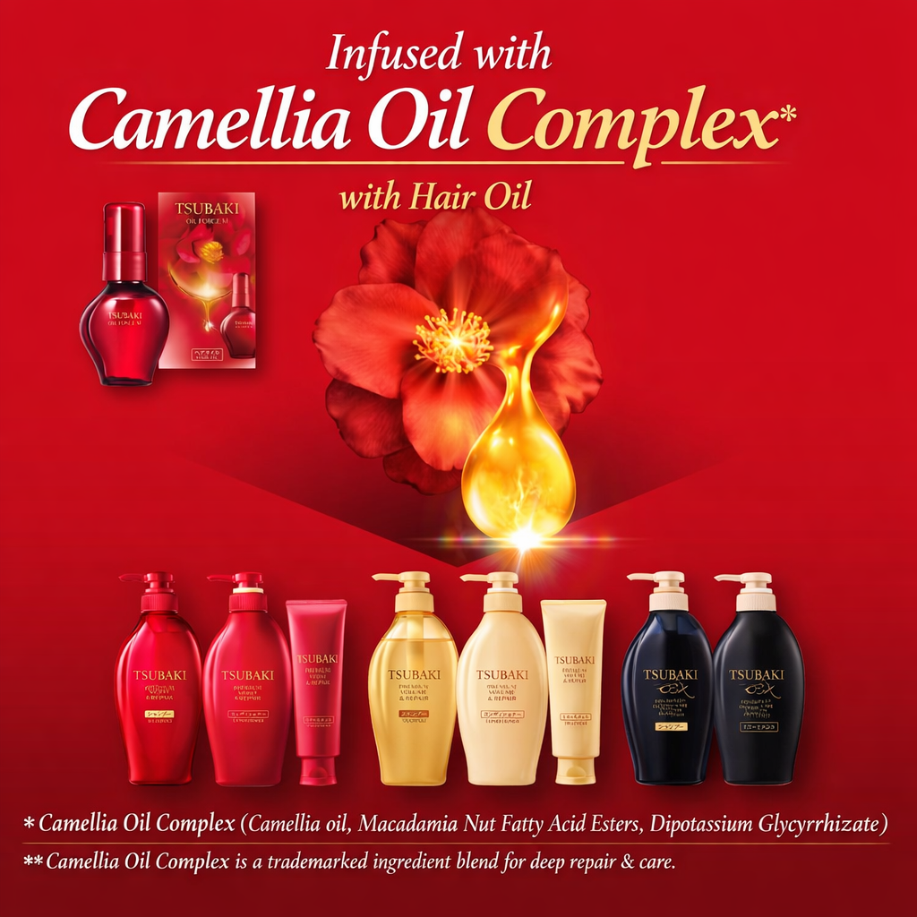 Fine Today TSUBAKI Premium Moist & Repair Conditioner 450ml | Contains Camellia Oil for Damage Repair and Moisturizing Hair Care