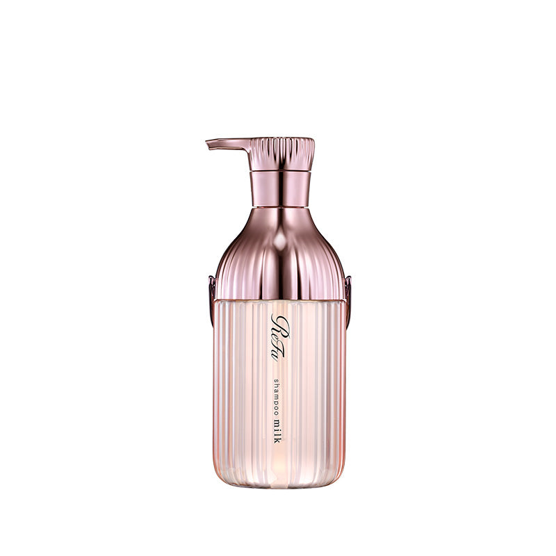 リファ ミルクプロテイン シャンプー ピンク 500mL｜うねりケア なめらか ツヤ髪 保湿 ダメージケア 日本製 ReFa