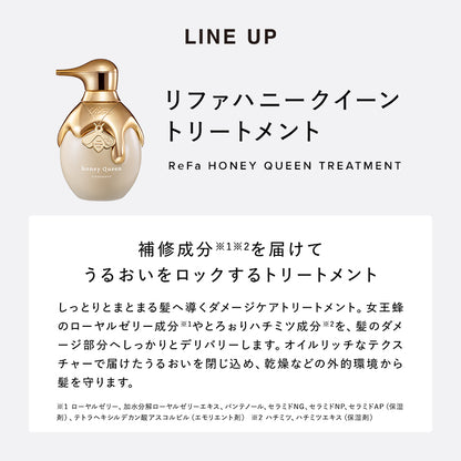 リファ ハニークイーン シャンプー 500mL｜保湿 ダメージケア はちみつ美容 ツヤ髪 しっとり 日本製 ReFa Honey Queen