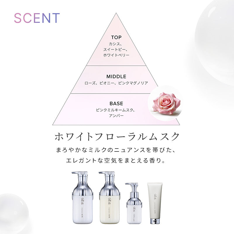 リファ ミルクプロテイン シャンプー 500mL｜うねりケア さらさら なめらか 保湿 ダメージケア 日本製 ReFa