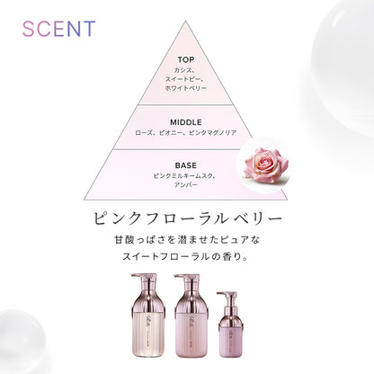 リファ ミルクプロテイン シャンプー ＆ トリートメント ＆ アウトバストリートメント ピンク 3点セット｜うねりケア ヘアミルク ツヤ髪 髪質改善 日本製 ReFa