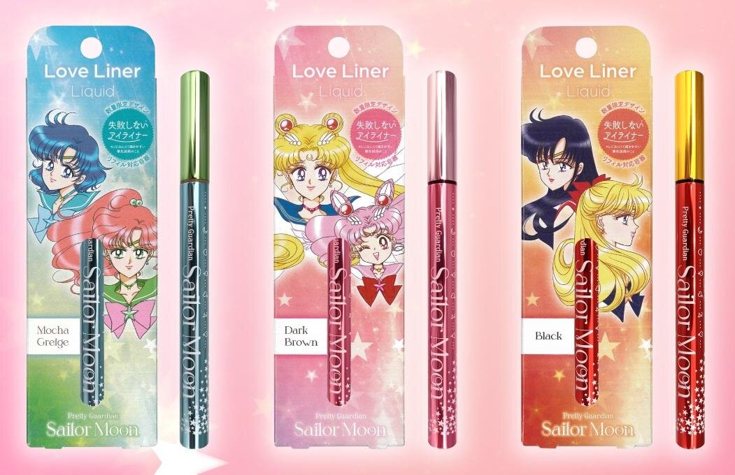 Love Liner ラブ・ライナー リキッドアイライナー R5 セーラームーン限定デザイン 3本セット｜モカグレージュ ダークブラウン ブラック｜ 美少女戦士セーラームーン 日本限定