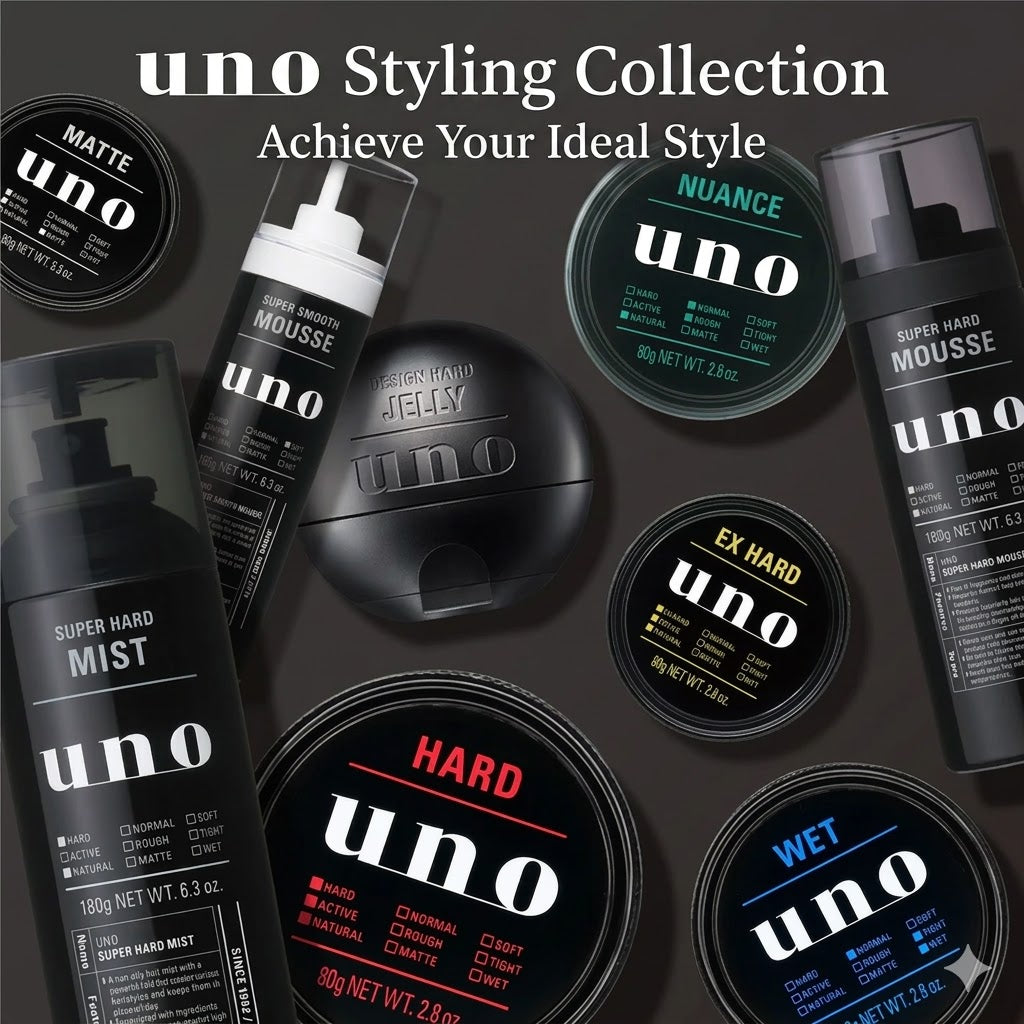 uno マットエフェクター 80g マット・ドライ質感 ヘアワックス メンズ スタイリング剤 超強力ホールド 紫外線ケア ウーノ