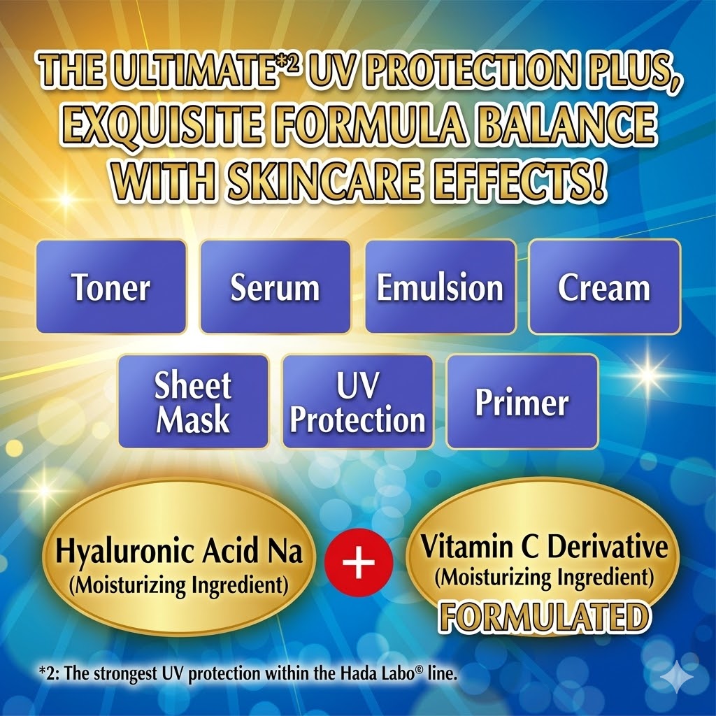 肌ラボ 極潤 UVホワイトゲル 90g｜SPF50+ PA++++ オールインワンUVジェル ビタミンC誘導体配合 高保湿 日本製 Hada Labo