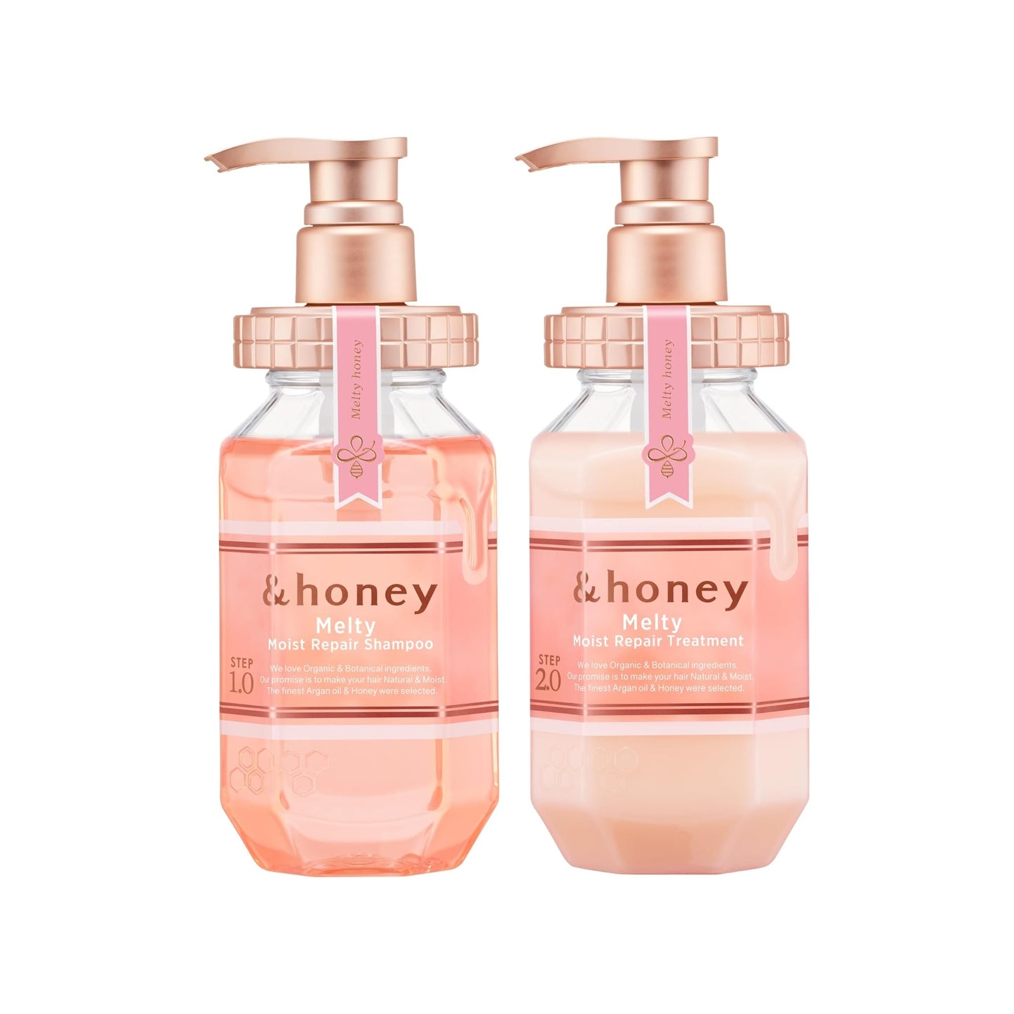 &honey (アンドハニー) メルティ モイストリペア シャンプー トリートメント ペアセット 440ml 445g