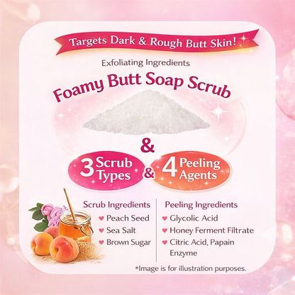 Koisuru Oshiri Soap Scrub, Sweet Peach Scent, 180g