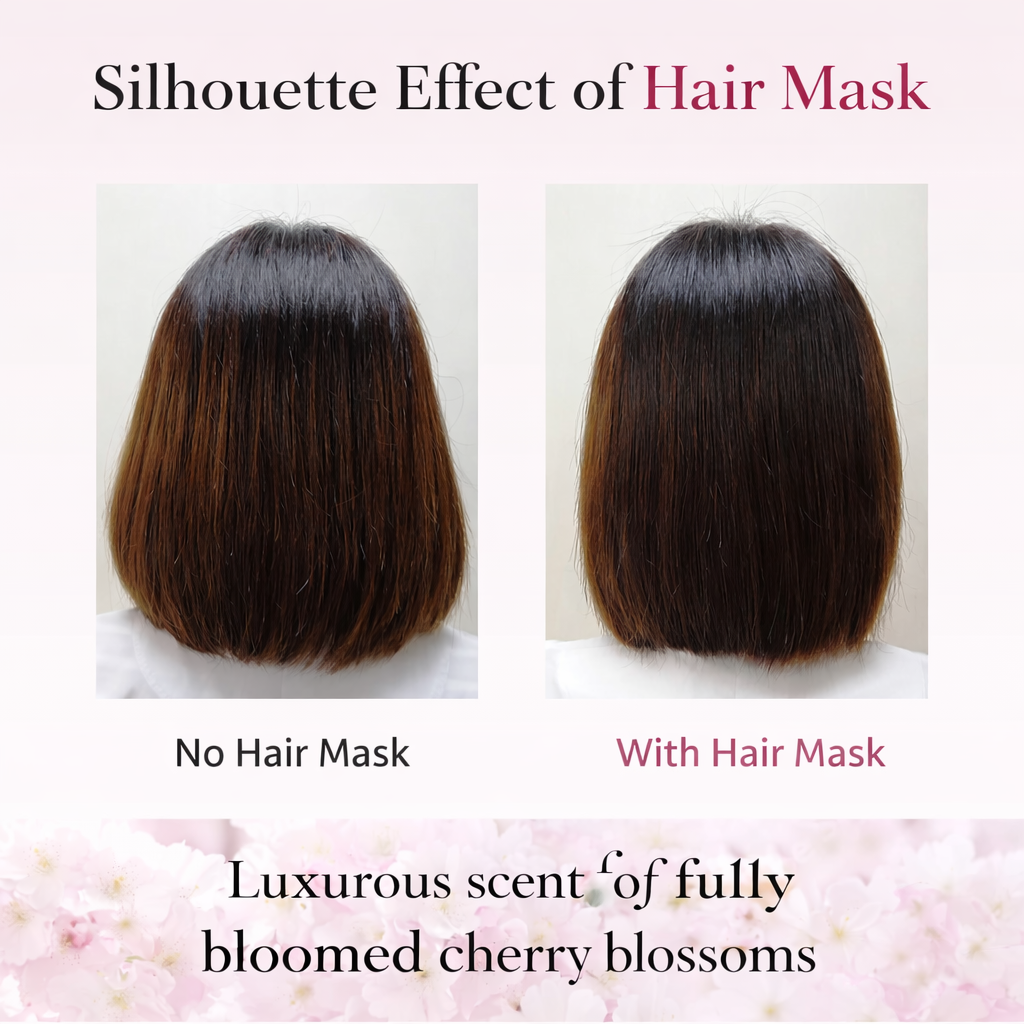 いち髪 プレミアムラッピングマスク 200g｜ダメージ補修 ヘアトリートメント 高保湿 和草オイル配合 サロン級ケア 桜の香り