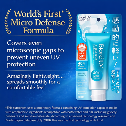 ビオレUV アクアリッチ ウォータリーエッセンス SPF50+ PA++++ 日焼け止め 70g スーパーウォータープルーフ UVケア