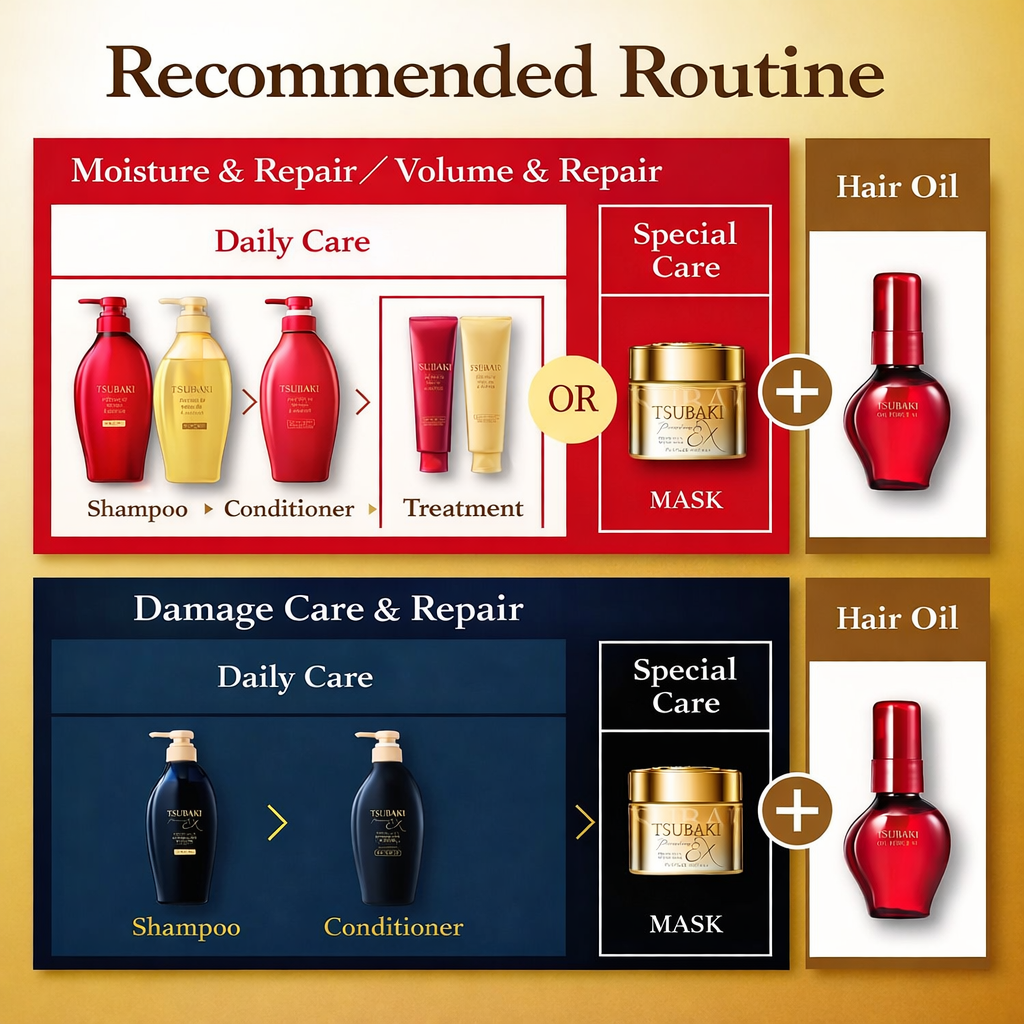 TSUBAKI Premium Repair Mask Hair Pack 180g | Damage Repair Hair Treatment Intensive Care TSUBAKI Hair Care