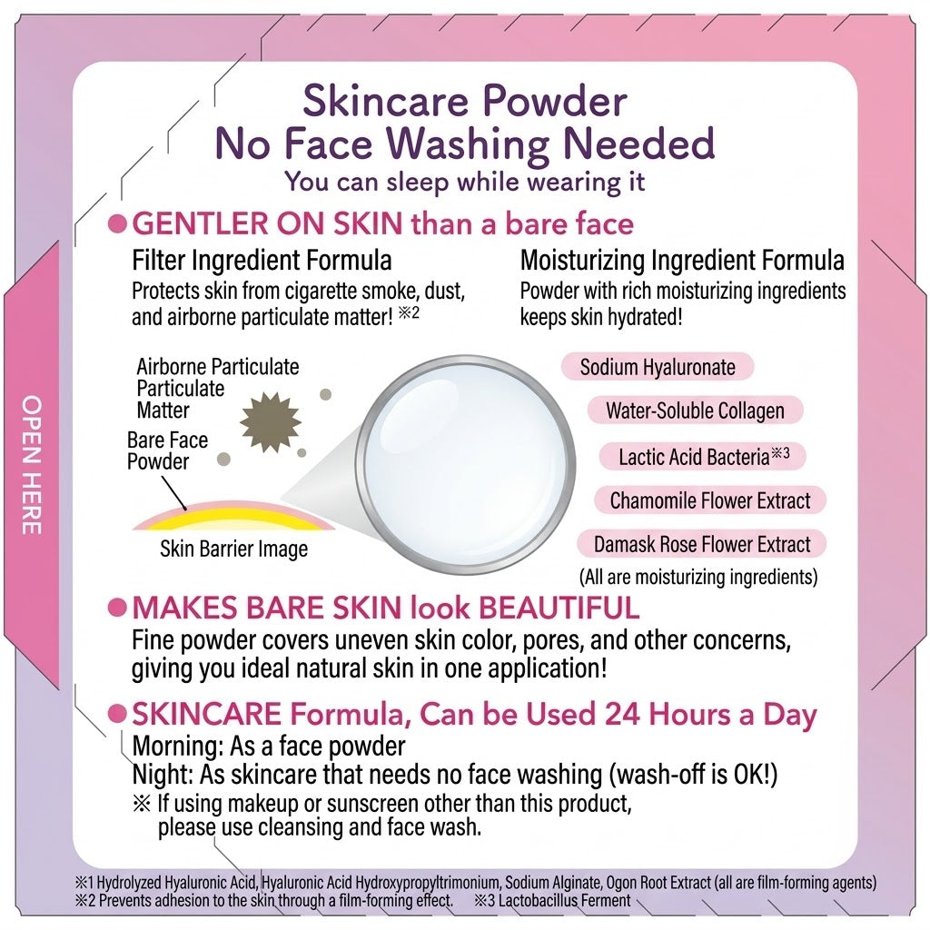 Club Suppin Powder C Pastel Rose Scent 26g | No Face Wash Required Skincare Powder Pore & Shine Control Club Cosmetics Japanese Cosmetics