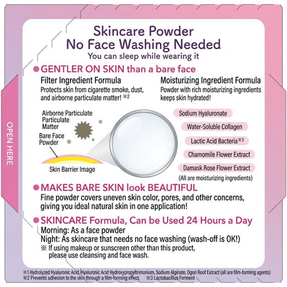 Club Suppin Powder C Pastel Rose Scent 26g | No Face Wash Required Skincare Powder Pore & Shine Control Club Cosmetics Japanese Cosmetics