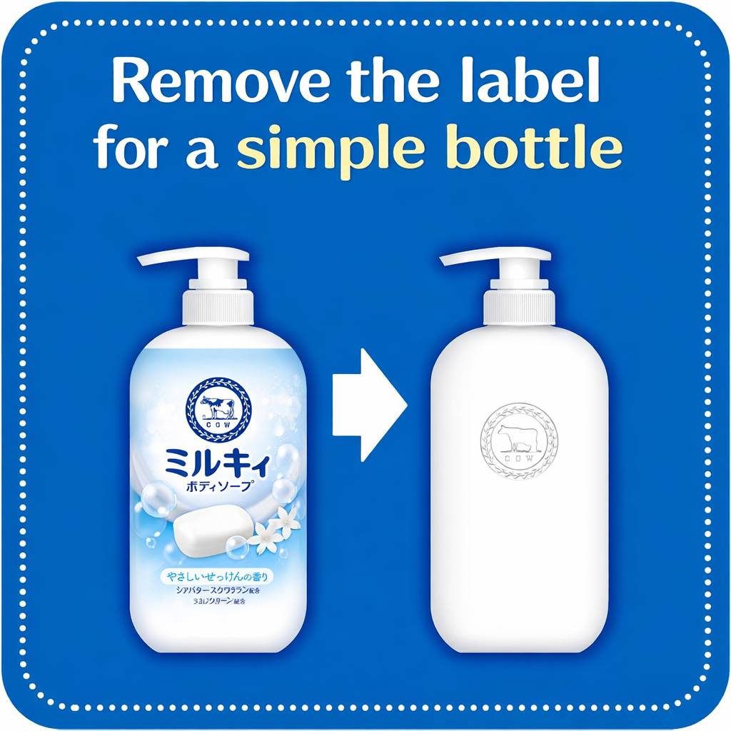 カウブランド ミルキィボディソープ やさしいせっけん ポンプ付 500ml