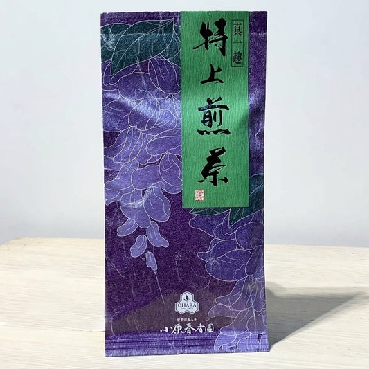小原春香園 特上知覧茶 80g | 創業明治八年 老舗茶舗 鹿児島県知覧産最高級深蒸し茶 大阪の水に合わせた極上火入れ焙煎 濃厚な旨味と甘み プレゼント ギフト 日本のお茶