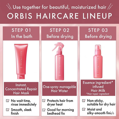 ORBIS オルビス エッセンスイン ヘアミルク 140g｜洗い流さないヘアトリートメント 無香料 ダメージケア 保湿 パサつきケア 日本製