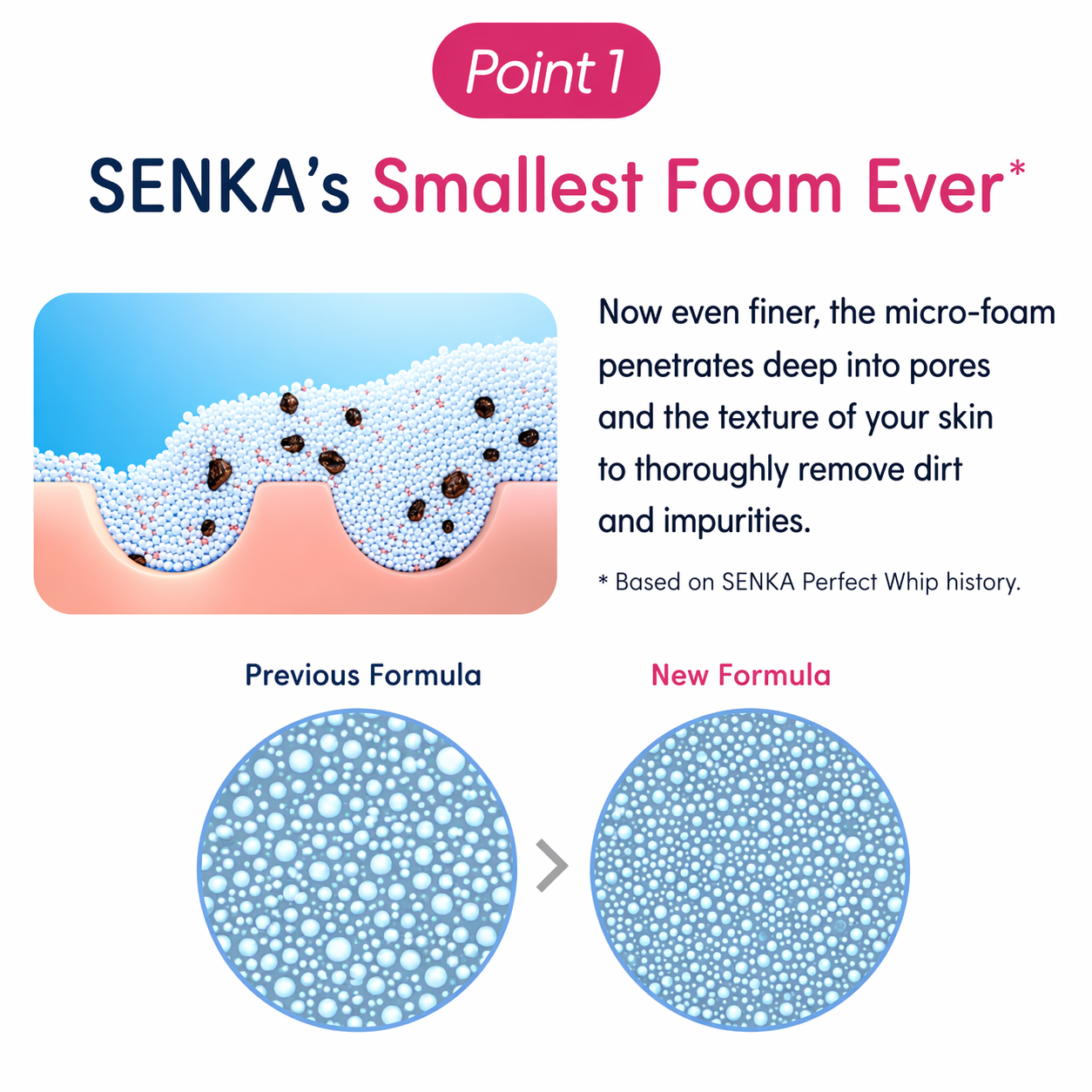 SENKA パーフェクトホイップ 洗顔フォーム 120g｜濃密泡で毛穴洗浄 保湿 洗顔料 日本製 フェイスウォッシュ