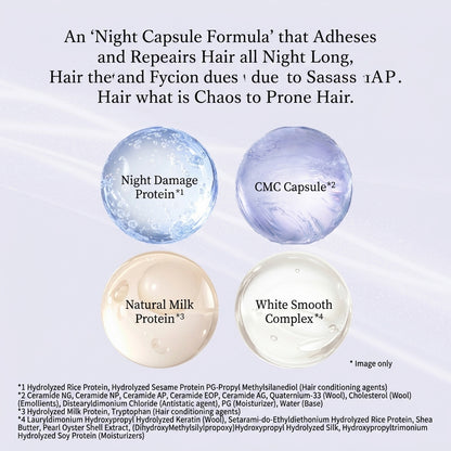ReFa Milk Protein Hair Mist Sleep 100mL | Leave-in treatment to prevent bed head and dryness while you sleep | Night care | Salon quality