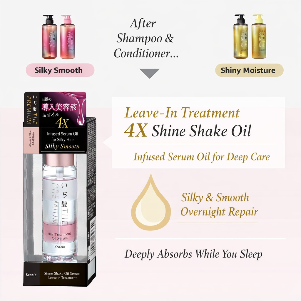 いち髪 THE PREMIUM シルキースムース エクストラダメージケア 導入美容液inシャンプー 480ml　ノンシリコン