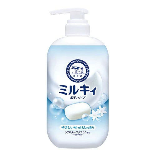 カウブランド ミルキィボディソープ やさしいせっけん ポンプ付 500ml