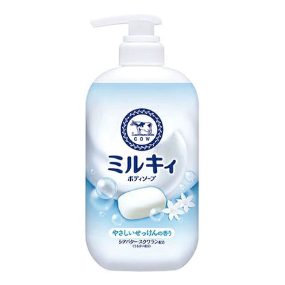 カウブランド ミルキィボディソープ やさしいせっけん ポンプ付 500ml