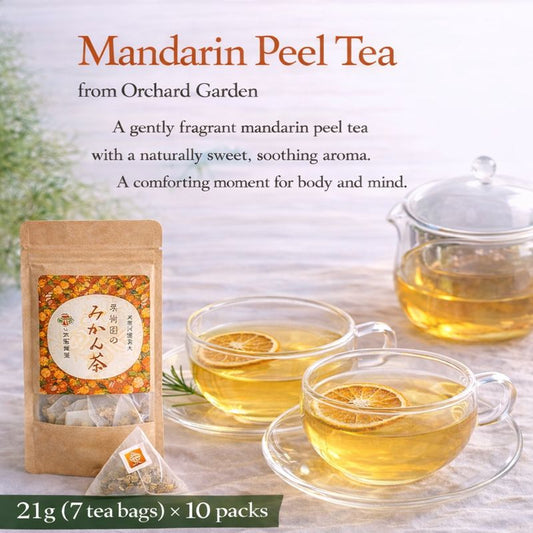 Japanese mandarin tea bags set 7 bags x 10 packs from orchard
