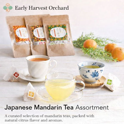 Japanese mandarin tea assortment trial set 3 pack from orchard
